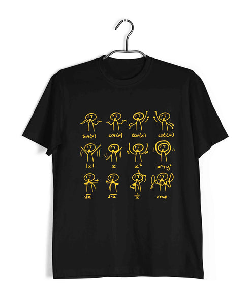 Nerd Physics MATH DANCE Custom Printed Graphic Design T-Shirt for Men